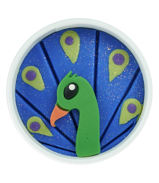 Land of Dough - Brock Peacock Play Dough Cup